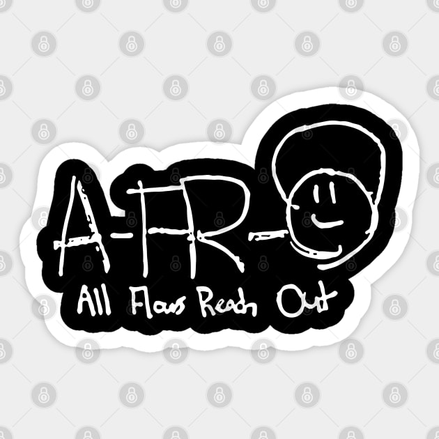 A-F-R-O 2 Sticker by undergroundART